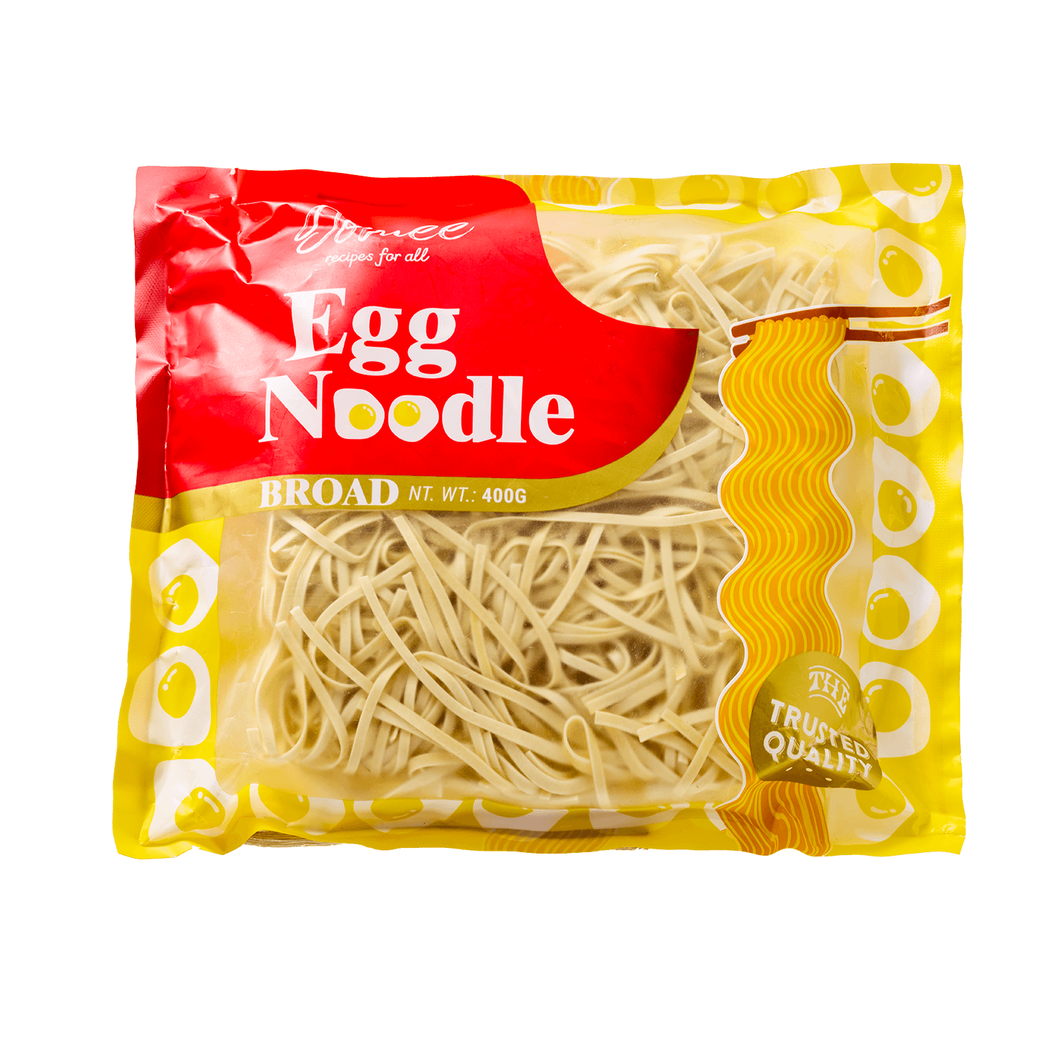 Broad Egg Noodles Domee packaging
