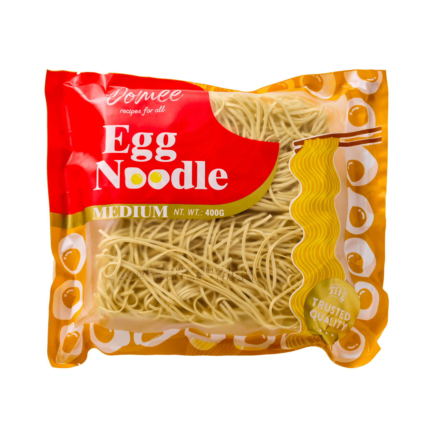 Medium Egg Noodles Domee packaging
