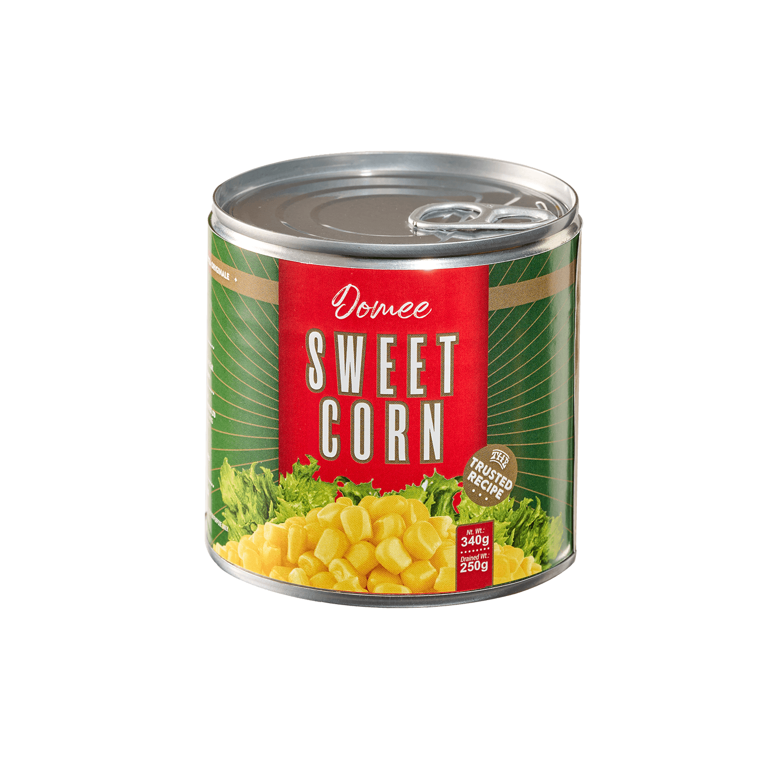 Canned Sweet Corn Domee packaging